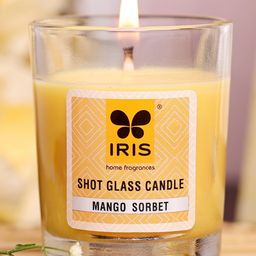Iris Homefragrances Shot Glass candle- Fragrance Mango Sorbet- 40g(Set of 3)-64