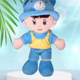 Besties Addie Boy Plush Soft Doll Toy Huggable Blue - Height 35 cm-picture-2