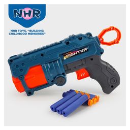 NHR Long Shooting Range Bullet Gun with 6 Soft Darts-27