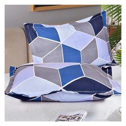 RRC Super Soft Brushed Microfiber Cotton Standard Size Pillow Cover - Blue-picture-3