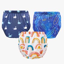 Chinmay Kids Baby Panty Boys and Girls Reusable Washable Printed Panty Pack of 3-image-99