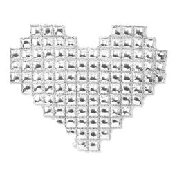 Birthday Popper Silver Heart Shape Cube Foil Balloon (1 Pc) - Ideal for Baby Shower, Birthdays, Anniversaries, Engagements | Durable Foil Material|Elegant Backdrop Decoration-image-88