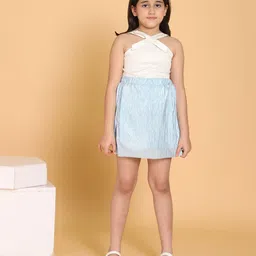 YK Girls Halter Neck Top With Skirt-picture-21