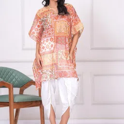 HIGHLIGHT FASHION EXPORT Women Ethnic Motifs Printed Regular Top with Dhoti Pants-image-68