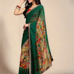 Anouk Rustic Poly Georgette Saree image 5