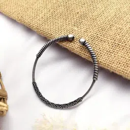 Teejh Dyuthi Silver Oxidised Bracelet for Women-image-71