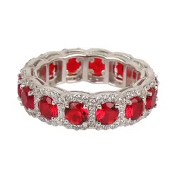 The Real Effect London Statement 92.5 Sterling Silver Ring for Women-image-54