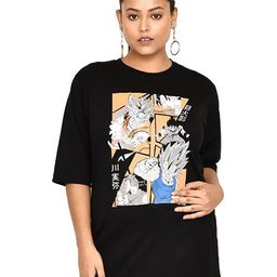 RAPL Women Printed V-Neck T-shirt-image-63