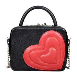 SASSORA Kate Black Leather Medium Handbag-26
