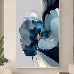 Art Street Printed Gold Cotton Canvas Wall Art-13