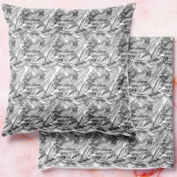 ArtzFolio Multicoloured Set of 2 Velvet Square Cushion Covers-22