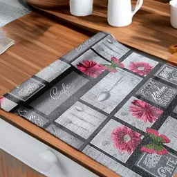 REVEXO Grey & White Printed Water-Resistant Shelf Liner-image-73