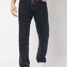 SPYKAR Men Relaxed Fit Light Fade Cotton Stretchable Jeans-image-94