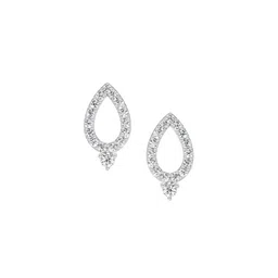 Sparkles Lab Grown Diamond 0.89 Carat Round Teardrop Stud Earrings for Women-image-75