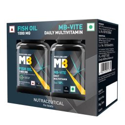 MuscleBlaze Fish Oil 1000mg & MB-Vite Multivitamin Combo,  2 Piece(s)/Pack  30 tablets & 30 capsules -11