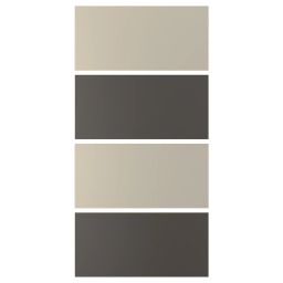ikea mehamn 4 panels for sliding door frame, dark grey/grey-beige, 100x201 cm-picture-19