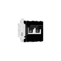 Anchor Ziva/UNO 25 A Double Pole Mini Modular Miniature Circuit Breaker (MCB) Black, 68993B-image-44