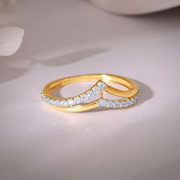 GIVA Gold Vividia Diamond Ring-image-63