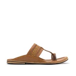 Khadim Men's Brown Toe Ring Sandals-image-76