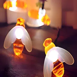 KAVYARA White Bee Shape String Lights-54