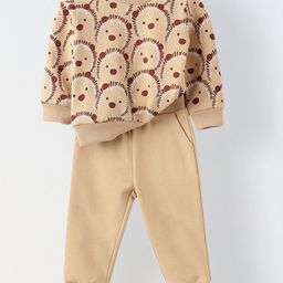 SPUNKIES Infants Printed Sweatshirt With Pyjamas-image-36