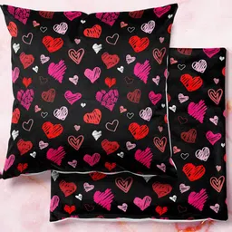 ArtzFolio Multicoloured Set of 2 Square Cushion Covers image 1