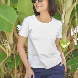 BlissClub Women White The Last Tee - V Neck-image-84