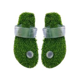 ADJ Men Transparent Flip Flops-37