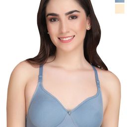 Liigne Pack of 2 Full Coverage Lightly Padded Everyday Bras With All Day Comfort-13