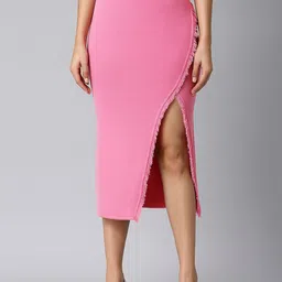 SHOWOFF Straight Midi Skirt-picture-38