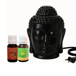Pookiemoon Buddha Aroma Diffuser with Lemon and Sandalwood Oils 10ml Each-48
