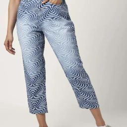 People by Pantaloons Blue Cotton Printed Mid Rise Jeans-image-47