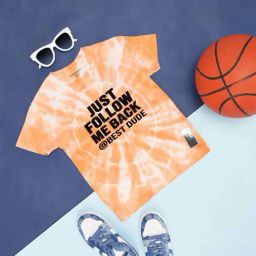 Pantaloons Junior Orange & White Cotton Printed T-Shirt-picture-25