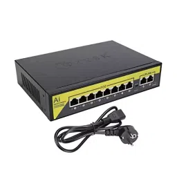 Zysk 8-Port PoE Switch with T Port for CCTV Cameras & Networking image 3