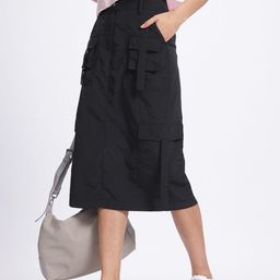 DressBerry Utility Chic Cargo Style Midi Straight Skirt-image-84