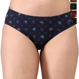 KANSAL Pack Of 5 Printed Combed Cotton Hipster Briefs15-T-PRINT_P5-image-50