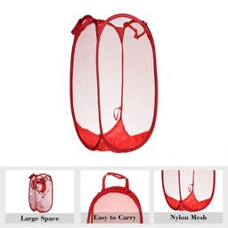 Kuber Industries Red Laundry Bag With Handle image 3