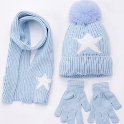 Babyhug Woollen Cap Gloves With Muffler - Cap Diameter 12 cm-image-34