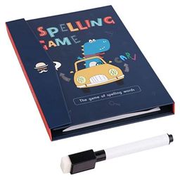 Happy Hues Travel Magnetic Word Spelling Book Game with Magnetic Pen - Blue-21