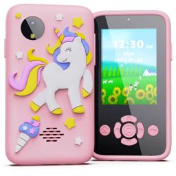 Kids Smartphone Toy with MP3 Music Player- Dual Camera for Selfies- in Built Games-2.4 inch Screen 8MP Camera Toys for Kids Color May Vary-52