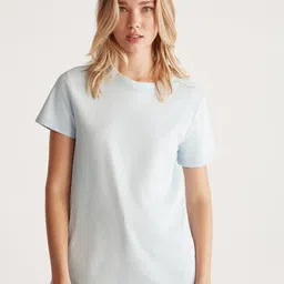 GRIMELANGE Women Extended Sleeves Pockets T-shirt-image-9
