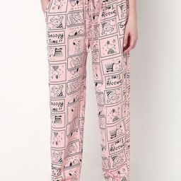 Smarty Pants Women Printed Combed Cotton Mid-Rise Relaxed-Fit Lounge Pants-picture-19