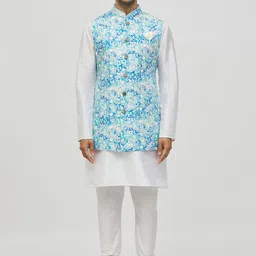 Arihant Rai Sinha Embroidered Mandarin Collar Nehru Jacket-image-74