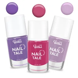 GLAM21 Set of 3 Nail Tale Quick Dry Nail Paint 9 ml each - Shades 06+12+23-46