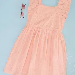 Pantaloons Junior Flutter Sleeve Fit & Flare Dress-image-30