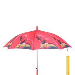 john's umbrellas John's Umbrella  Spiderman Print Straight Umbrella with J Curve Handle - Multicolor image 2
