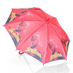 john's umbrellas John's Umbrella  Spiderman Print Straight Umbrella with J Curve Handle - Multicolor image 4