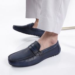 RARE RABBIT Men Saffian Textured Formal Loafers-image-16