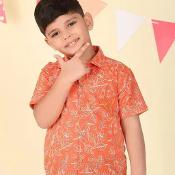 Fabindia Boys Opaque Printed Casual Shirt-image-19