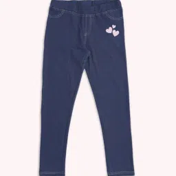 Pantaloons Junior Navy Printed Jeggings-picture-33